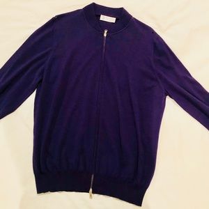 Bruno Cucinelli Half ZIP Cardigan. Size Medium.